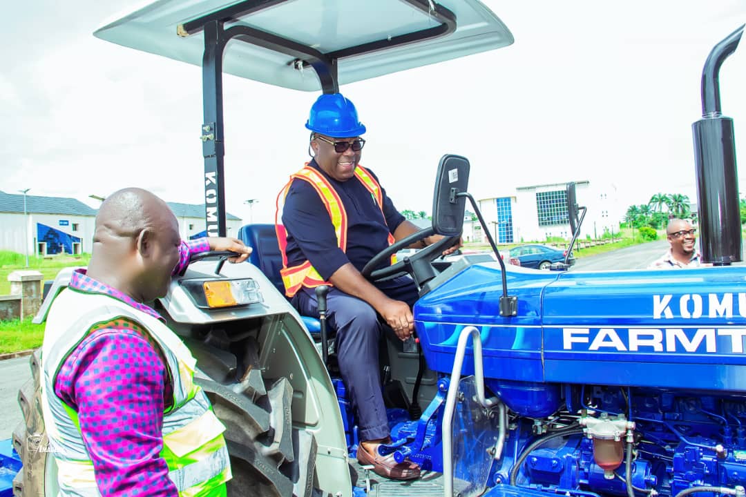 Commissioner for Education,Prof JohnCliff Nwadike well positioned to operate newly acquired Tractor