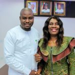 Comrade Godson Okereke,ex-NANS Zone B coordinator(Left) with Prof Nnenna Oti,FUTO VC when the latter visited her,recently.