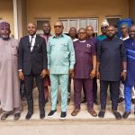 Hon Uche Ogbuagu,3rd left with supporters shortly after court proceeding at Mararaba,Nasarawa state,recently.