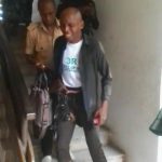 Unegbu Chimaobi Michael being arrested by the police,a day after he was attacked by Rosiline Izuogu's son.