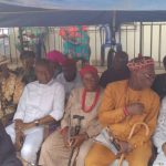 Engr Tony Chukwu(wearing white clothes) and other leaders during burial ceremony of Eze Ohanwe's elder brother,over the weekend.