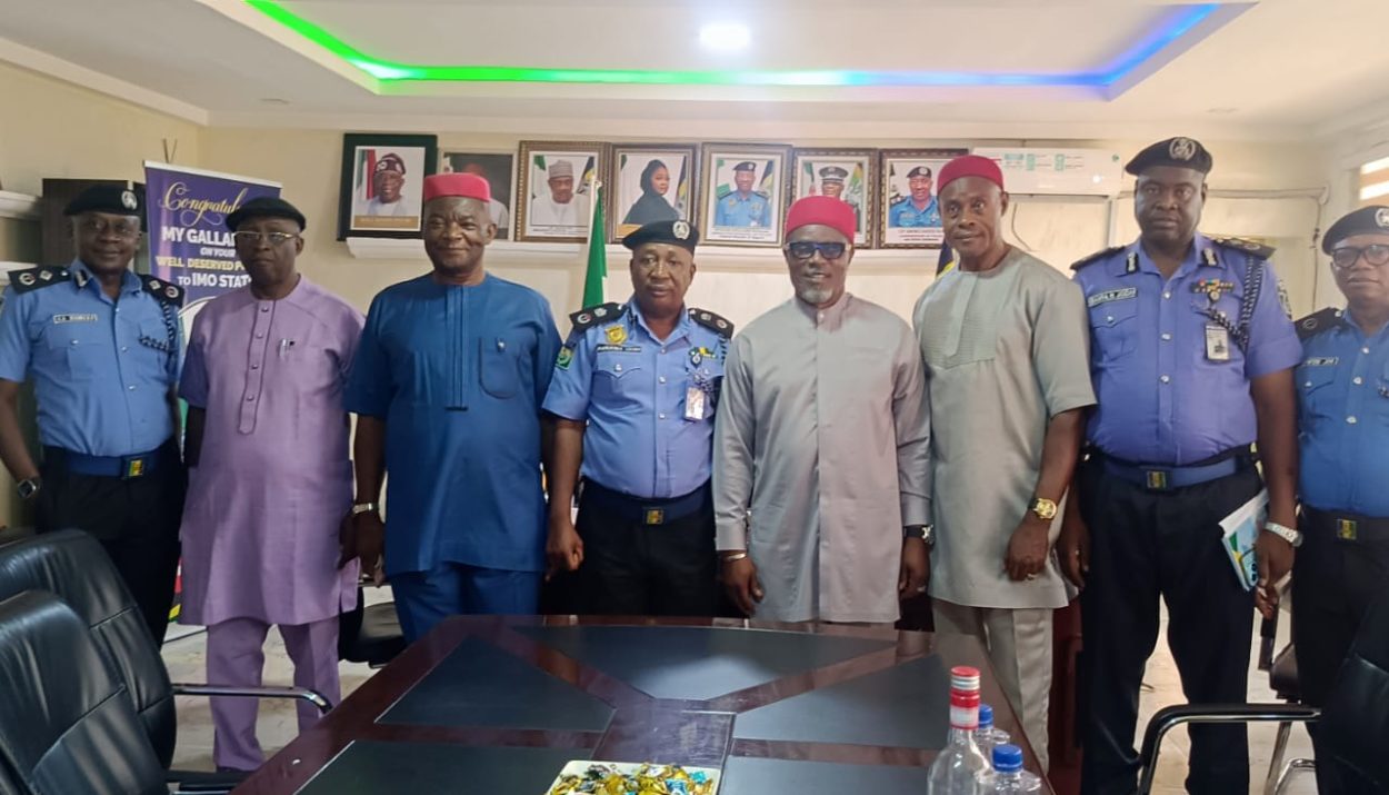 Leadership of FOMIHA with Imo CP,during a familiarization visit in Owerri,recently