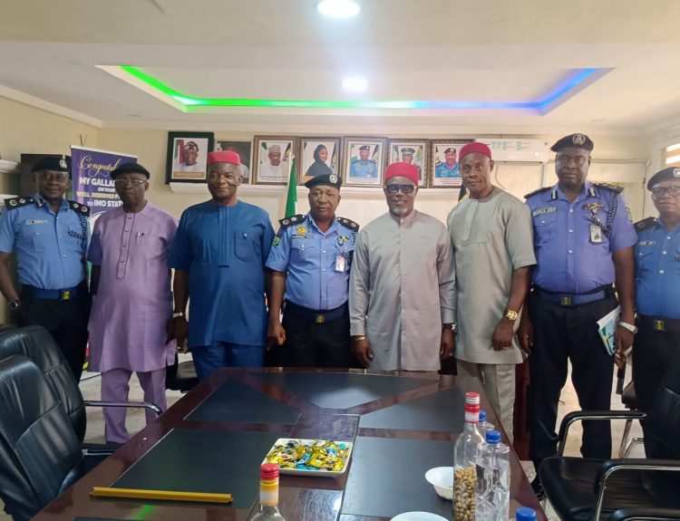 Leadership of FOMIHA with Imo CP,during a familiarization visit in Owerri,recently